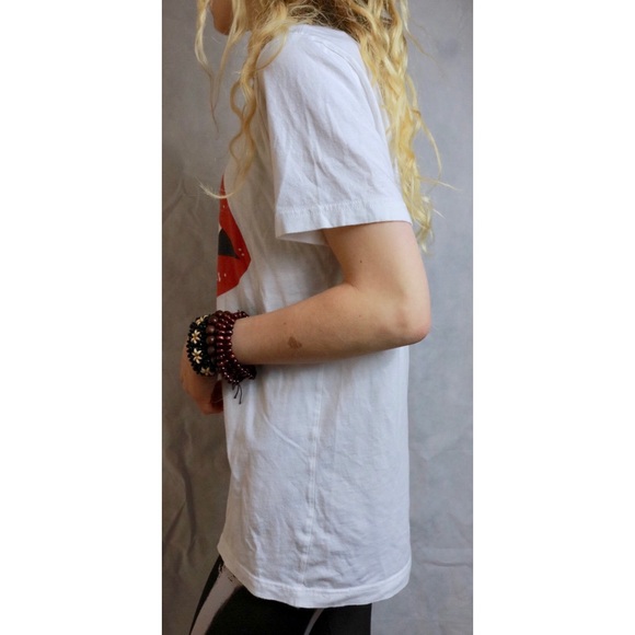 Canvas Vampire Lips Fangs Logo Print Tee T Shirt ! - Picture 2 of 4